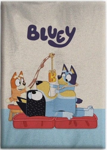 Polarowy kocyk dzieciecy bluey 100 cm 140 cm