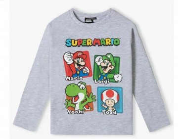 Super mario longsleeve grijs