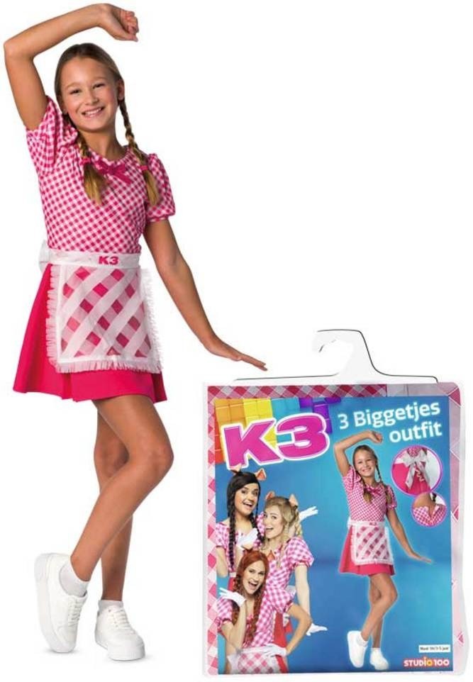 K3 verkleedkleding verkleedjurk De 3 Biggetjes